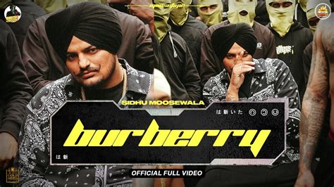 burberry song lyrics|sidhu moose wala moosetape.